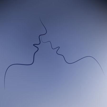 illustration on the theme coupleのイラスト素材