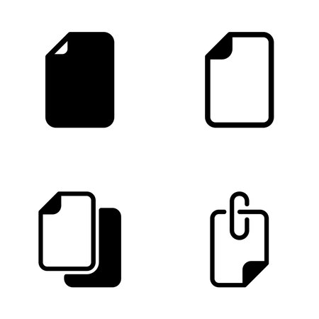 Simple vector icon fileのイラスト素材