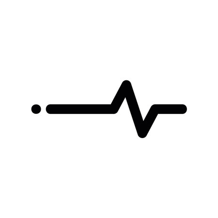 A minimal symbol representing a subject pulseのイラスト素材
