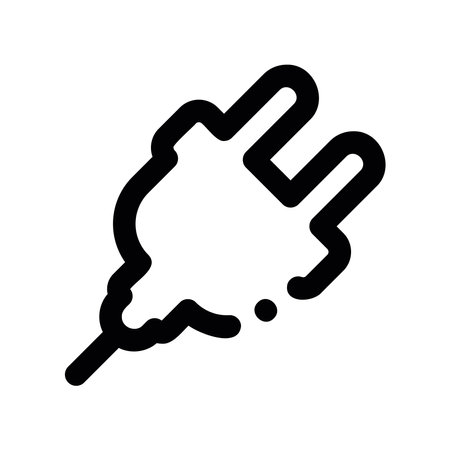 A minimal symbol representing a subject plug socketのイラスト素材