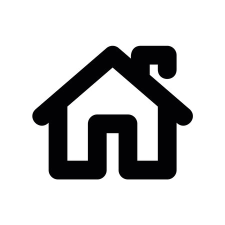 A minimal symbol representing a subject houseのイラスト素材
