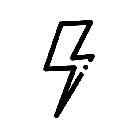 A minimal symbol representing a subject lightningのイラスト素材