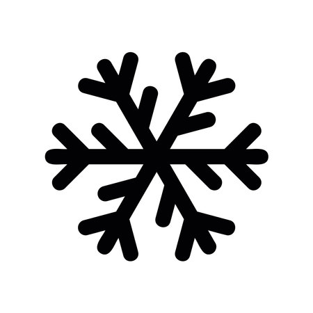 A clean pictogram focused on a topic snowflakeのイラスト素材