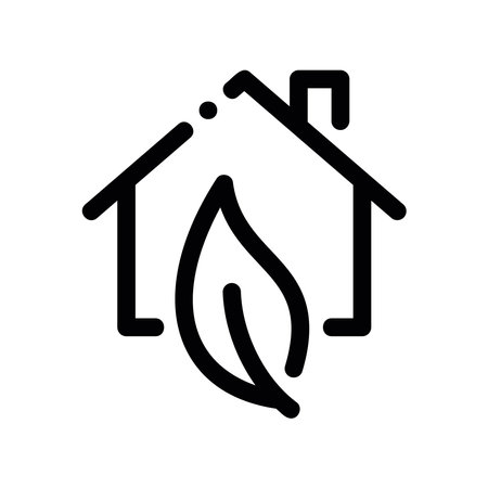 A clean pictogram focused on a topic houseのイラスト素材