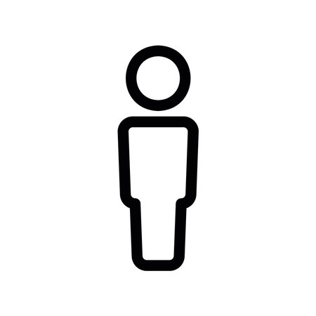 A clean pictogram focused on a topic humanのイラスト素材