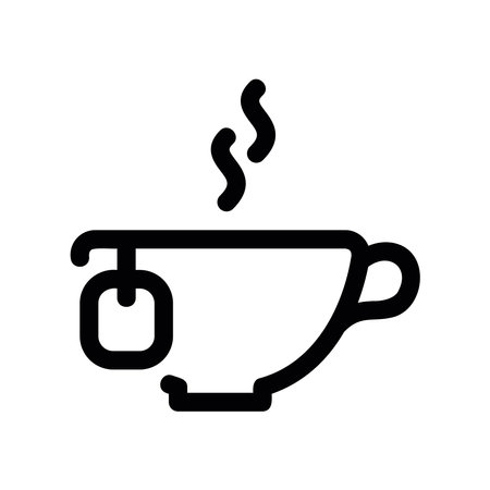 A clean pictogram focused on a topic teaのイラスト素材