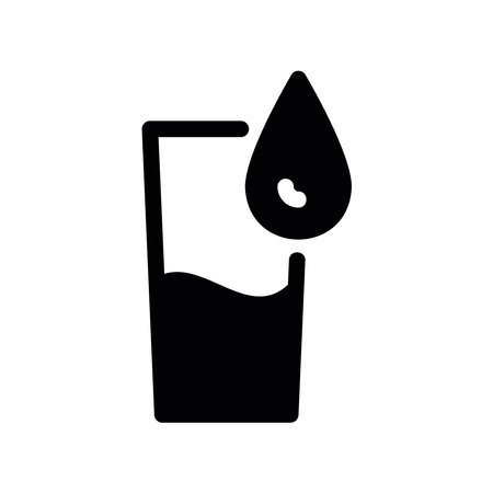 An essential design element showing the subject glass of waterのイラスト素材