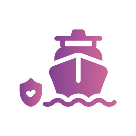 A straightforward icon for the safe seafaring shipのイラスト素材