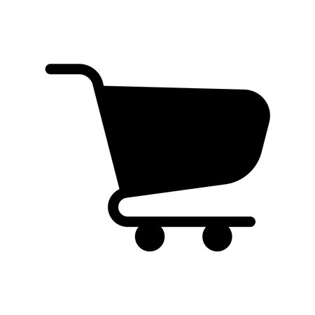 A simple icon that symbolizes shopping cart, emptyのイラスト素材
