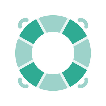 A minimalistic symbol reflecting the essence of the life preserver
