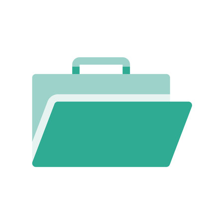 A minimalistic symbol reflecting the essence of the briefcase, folder, openのイラスト素材