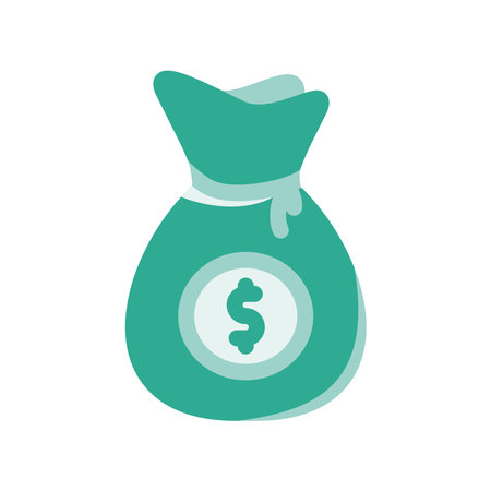 A minimalistic symbol reflecting the essence of the money bagのイラスト素材