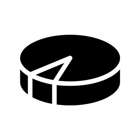 A simple icon that symbolizes pie, scheduleのイラスト素材