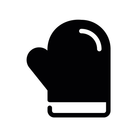 Cooking Glove Graphic Symbolizing Protection from Heat While Baking Foodのイラスト素材