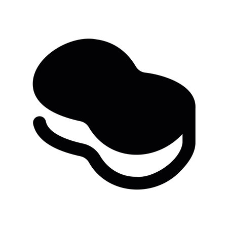Simple Silhouette Graphic of a Porous Cleaning Sponge Materialのイラスト素材