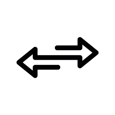 Exchange and Communication Process Graphic Outline Symbolのイラスト素材