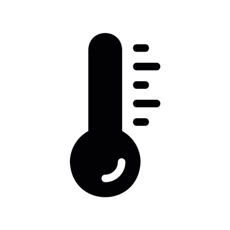 Basic Line Art Icon Representing Temperature Measurementのイラスト素材