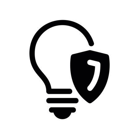 Simple vector icon light bulbのイラスト素材