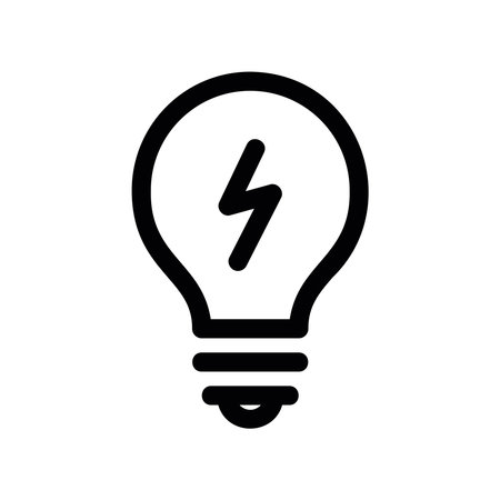 Simple vector icon light bulbのイラスト素材