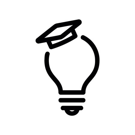 Simple vector icon light bulbのイラスト素材