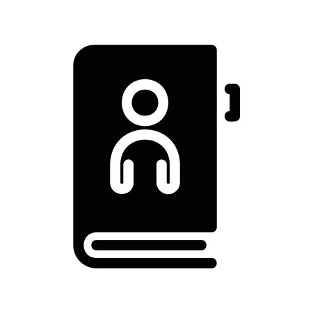 Personal contact directory graphic for communication and networkingのイラスト素材