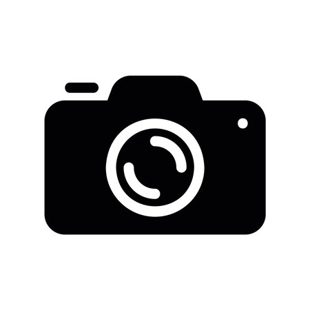 Sleek black silhouette of a camera lens for capturing moments
