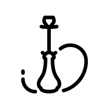 Shisha pipe apparatus, used for smoking flavored tobacco or herbsのイラスト素材