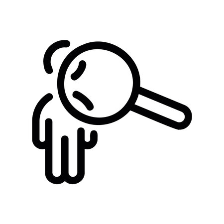 Human resources icon for searching and analyzing a candidateのイラスト素材