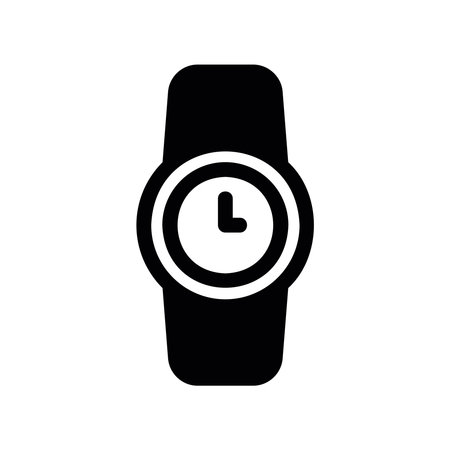 Wearable Timepiece Graphic Depicting a Classic Wristwatchのイラスト素材