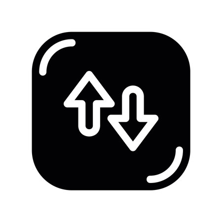 Simple black vector icon with a theme mobile network buttonのイラスト素材