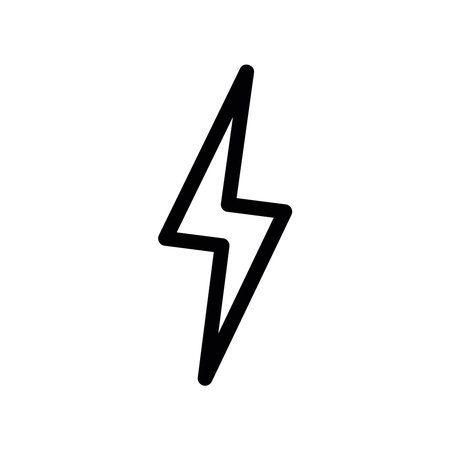 Simple black vector icon with a theme lightningのイラスト素材