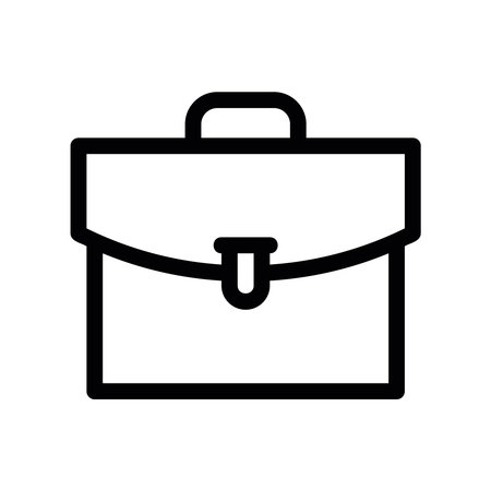 Simple black vector icon with a theme briefcaseのイラスト素材