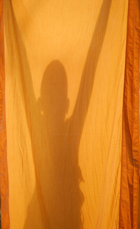Shadow novice robe washの写真素材