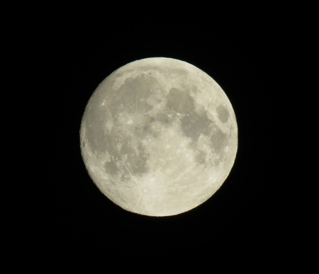 Full moon over Belgrade, July 26 2018.のeditorial素材
