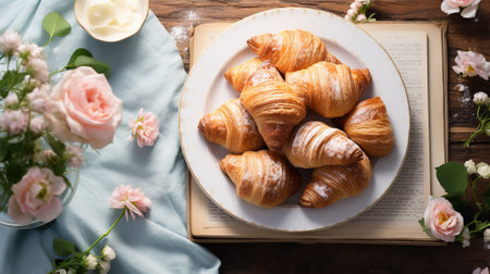 Croissants Cookbook photoの素材