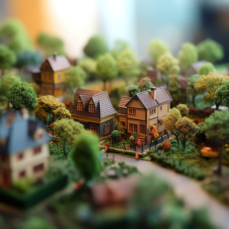 a portrait of a miniature houseの素材