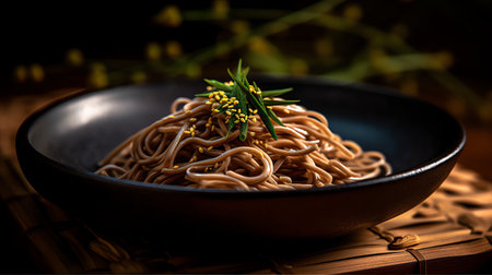 a Soba with blur backgroundの素材