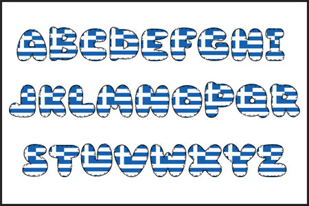 Handcrafted Travel letters color creative art typographic designのイラスト素材