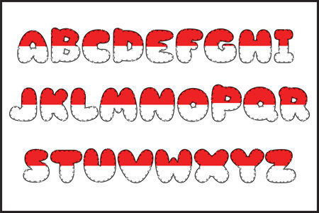 Handcrafted Travel letters color creative art typographic designのイラスト素材