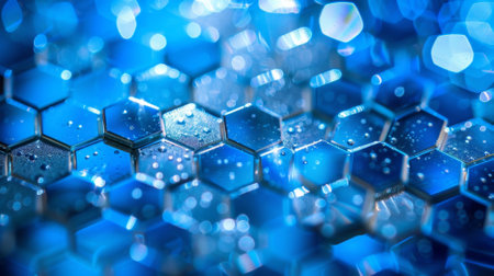 Tessellated blue hexagonsの素材