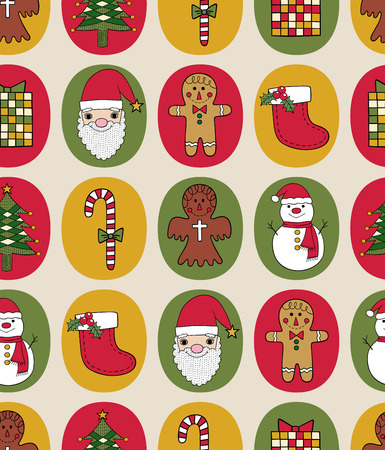 Seamless christmas pattern のイラスト素材