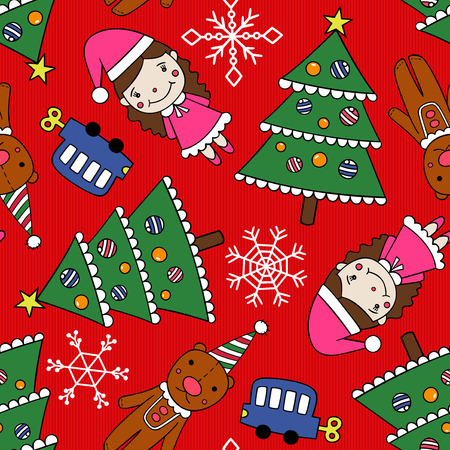 Christmas seamless pattern のイラスト素材