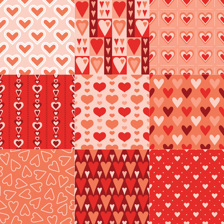seamless heart pattern のイラスト素材