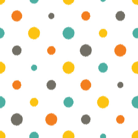 seamless dots patternのイラスト素材