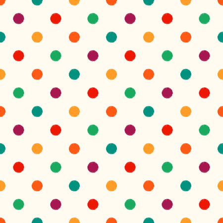 seamless circles dots pattern のイラスト素材