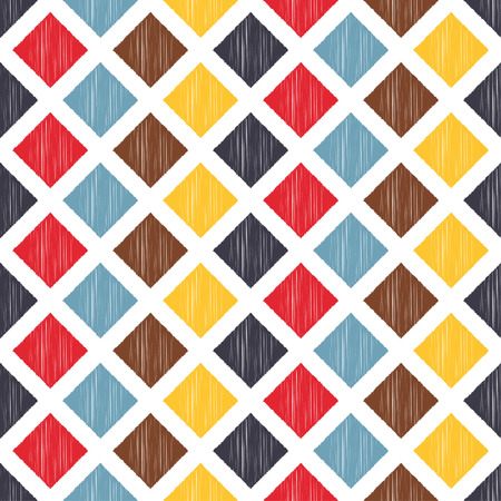 seamless geometric square pattern のイラスト素材