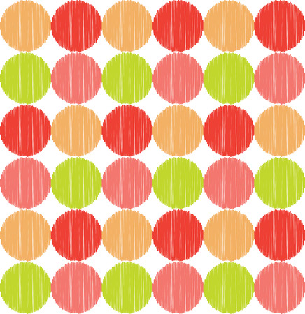 seamless circles dots pattern のイラスト素材