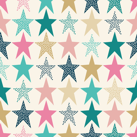 seamless stars pattern のイラスト素材