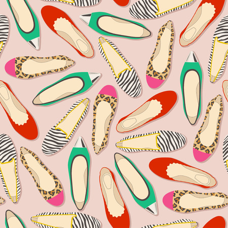 seamless shoes pattern のイラスト素材