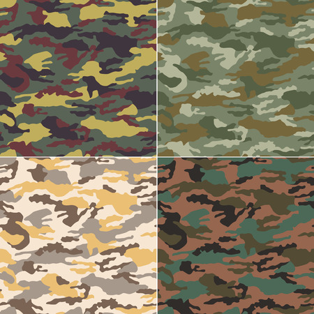 seamless camouflage patternのイラスト素材